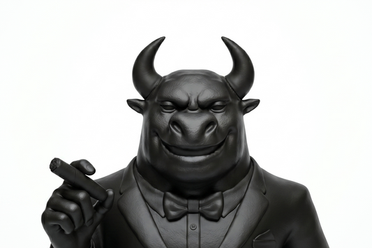 Monitor by BANG BANG EG, a limited edition luxury designer art toy collectible sculpture representing strength, protection, responsibility, and fatherhood.