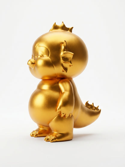 Lumi Gold — limited edition handmade art toy collectible, 
radiant gold vinyl figure crafted by hand in Egypt, 
premium designer sculpture for luxury collectors.