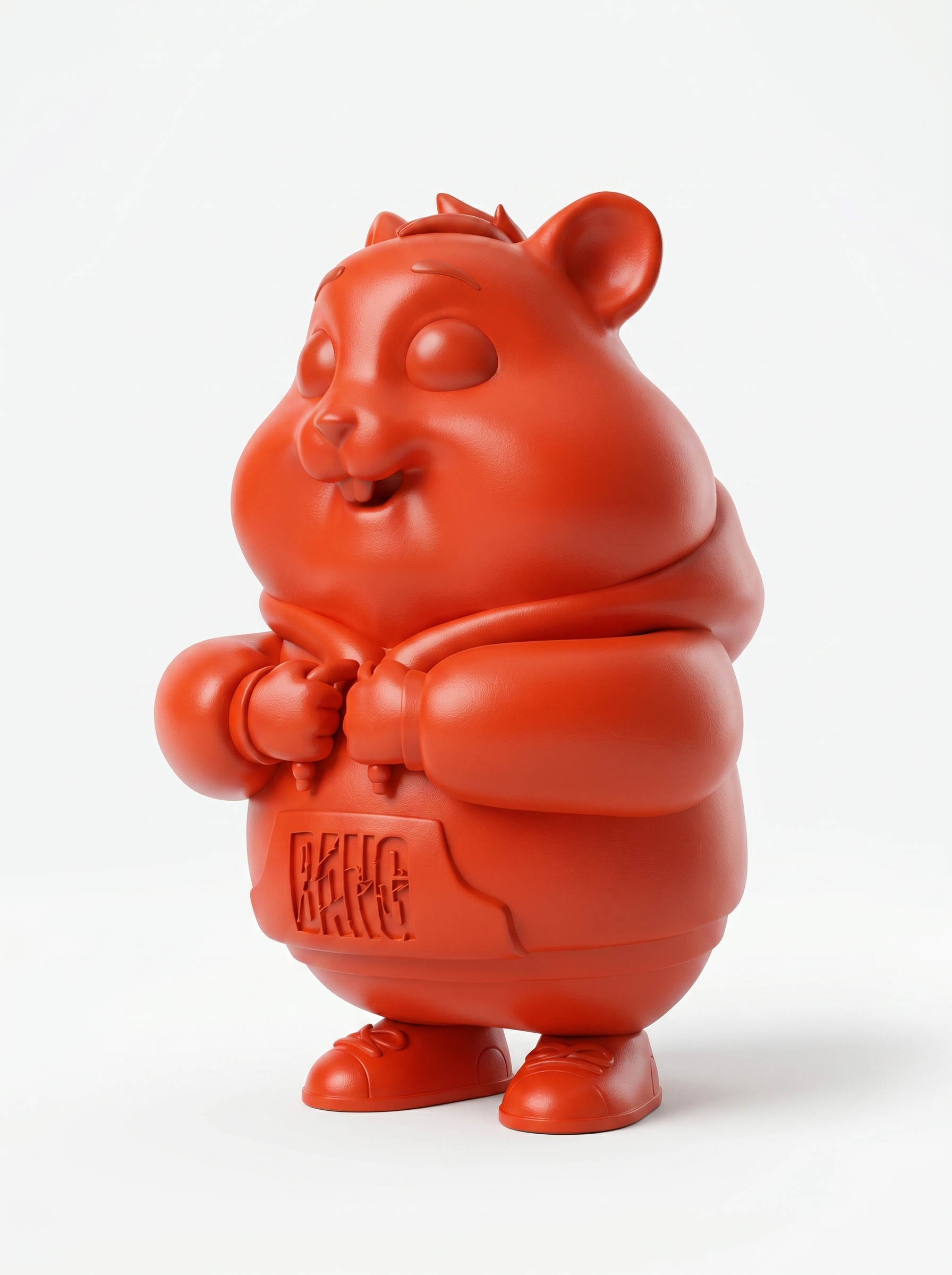 Humpo — Limited Edition Handmade Designer Art Toy Collectible. Crafted by hand in Egypt from premium Bang Bang Orange vinyl. A contemporary luxury sculpture designed for private collectors, modern interiors, creative studios, and curated art collections.