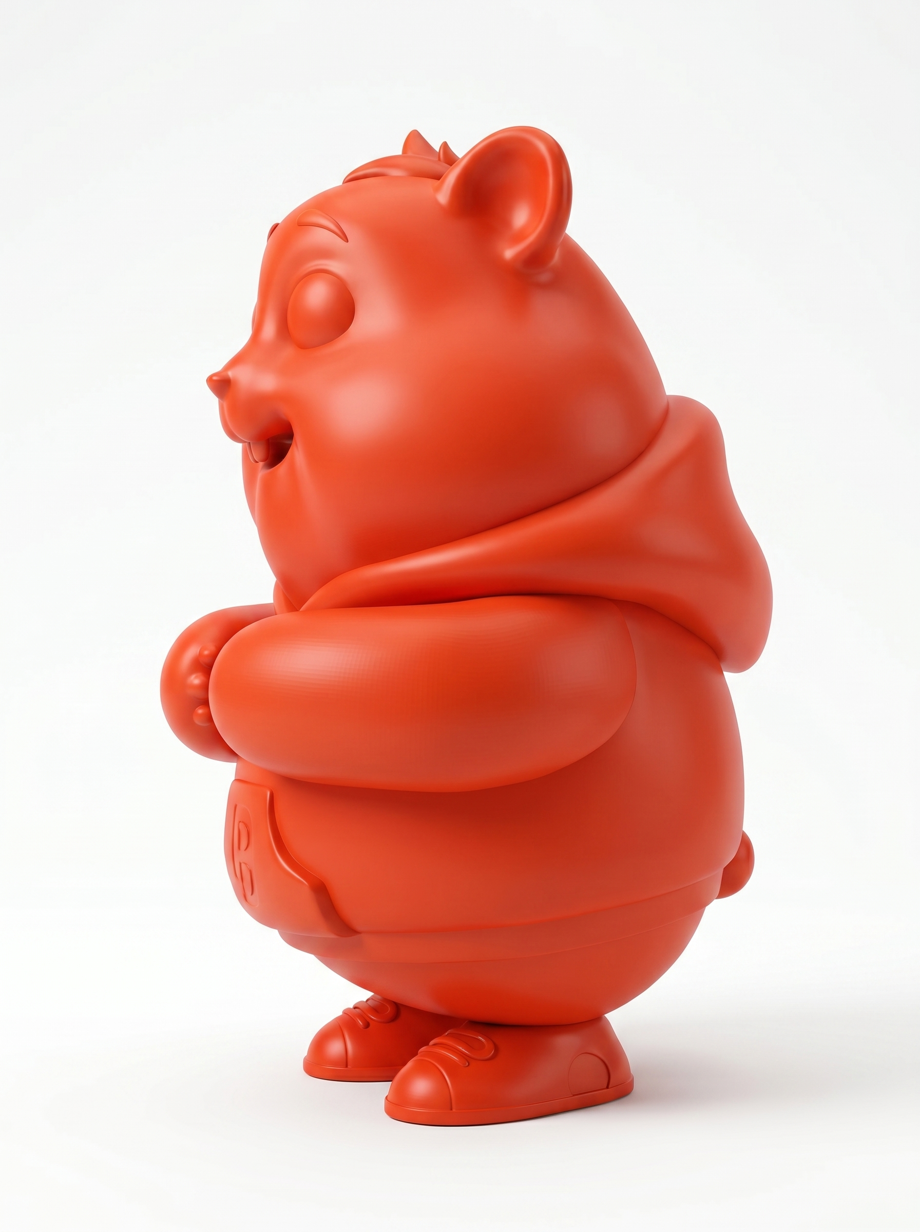 Humpo — Limited Edition Handmade Designer Art Toy Collectible. Crafted by hand in Egypt from premium Bang Bang Orange vinyl. A contemporary luxury sculpture designed for private collectors, modern interiors, creative studios, and curated art collections.