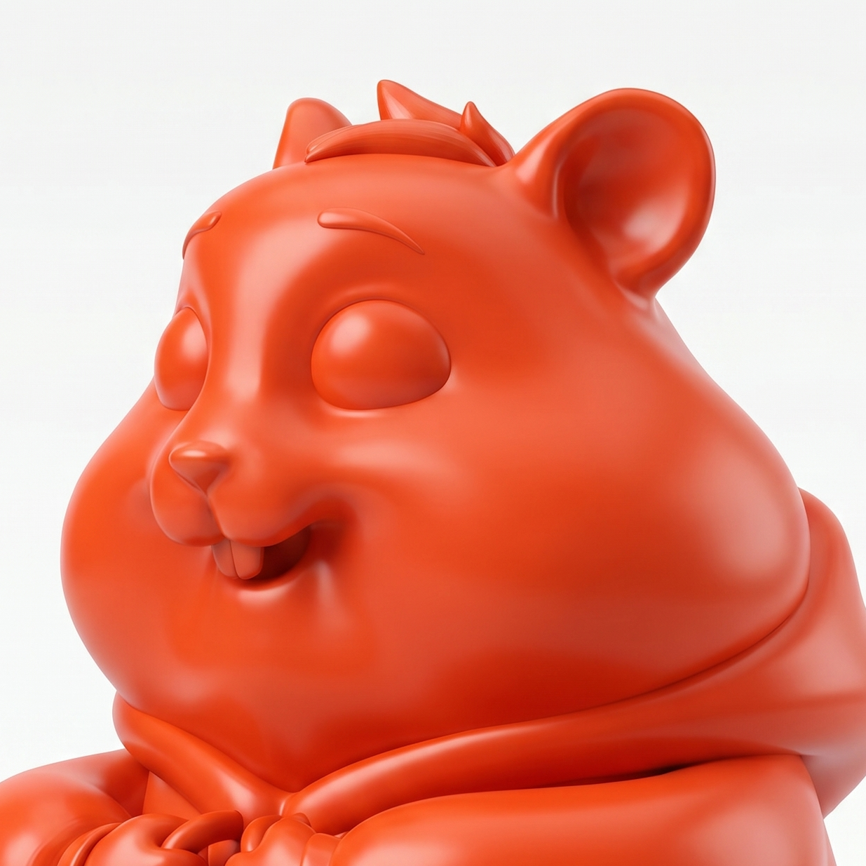 Humpo — Limited Edition Handmade Designer Art Toy Collectible. Crafted by hand in Egypt from premium Bang Bang Orange vinyl. A contemporary luxury sculpture designed for private collectors, modern interiors, creative studios, and curated art collections.