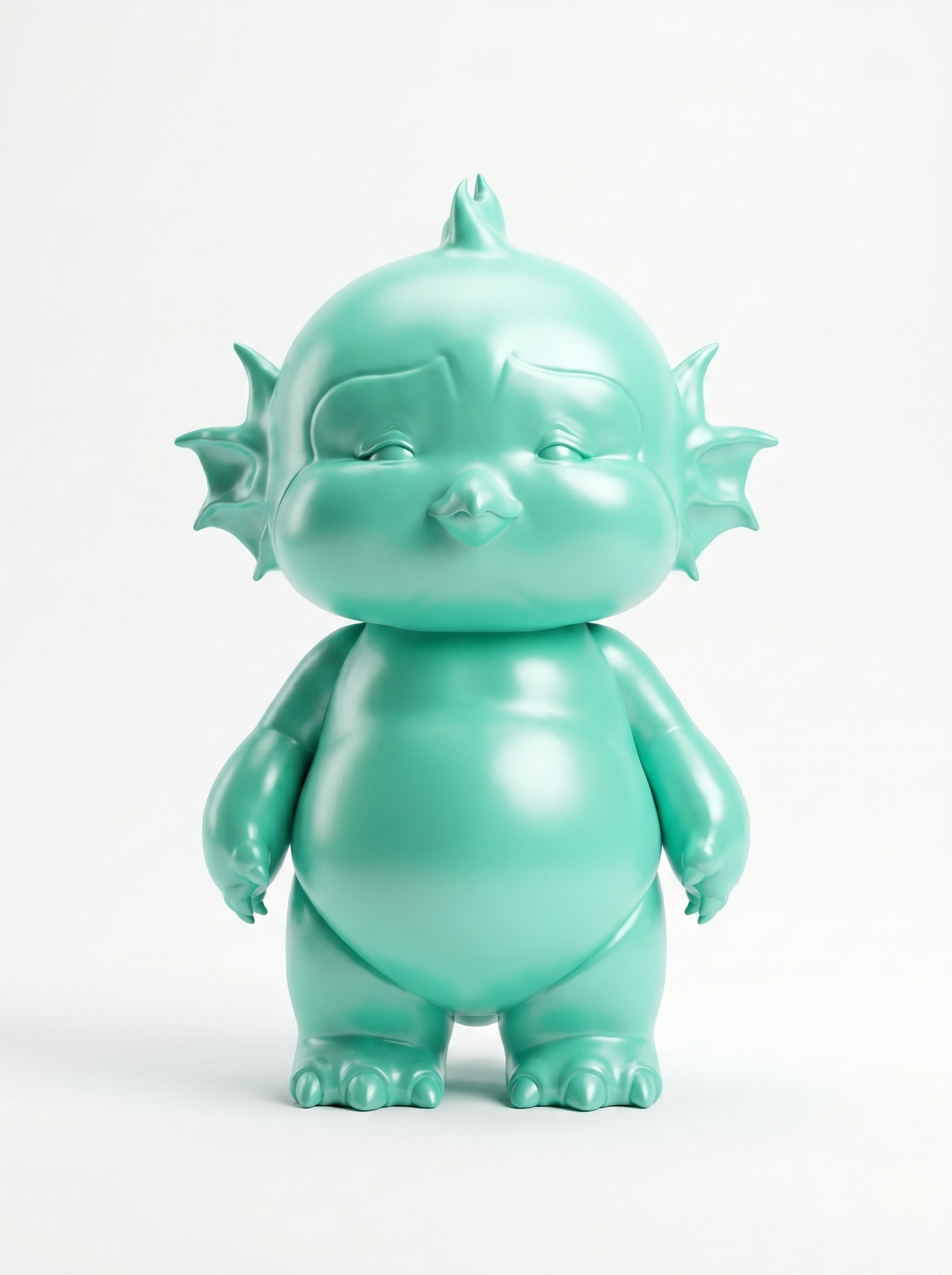 Lumi Aquamarine — limited edition handmade art toy collectible, 
deep ocean blue vinyl figure crafted by hand in Egypt, 
premium designer sculpture for luxury collectors.