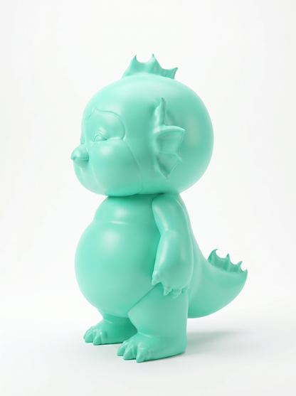 Lumi Aquamarine — limited edition handmade art toy collectible, 
deep ocean blue vinyl figure crafted by hand in Egypt, 
premium designer sculpture for luxury collectors.
