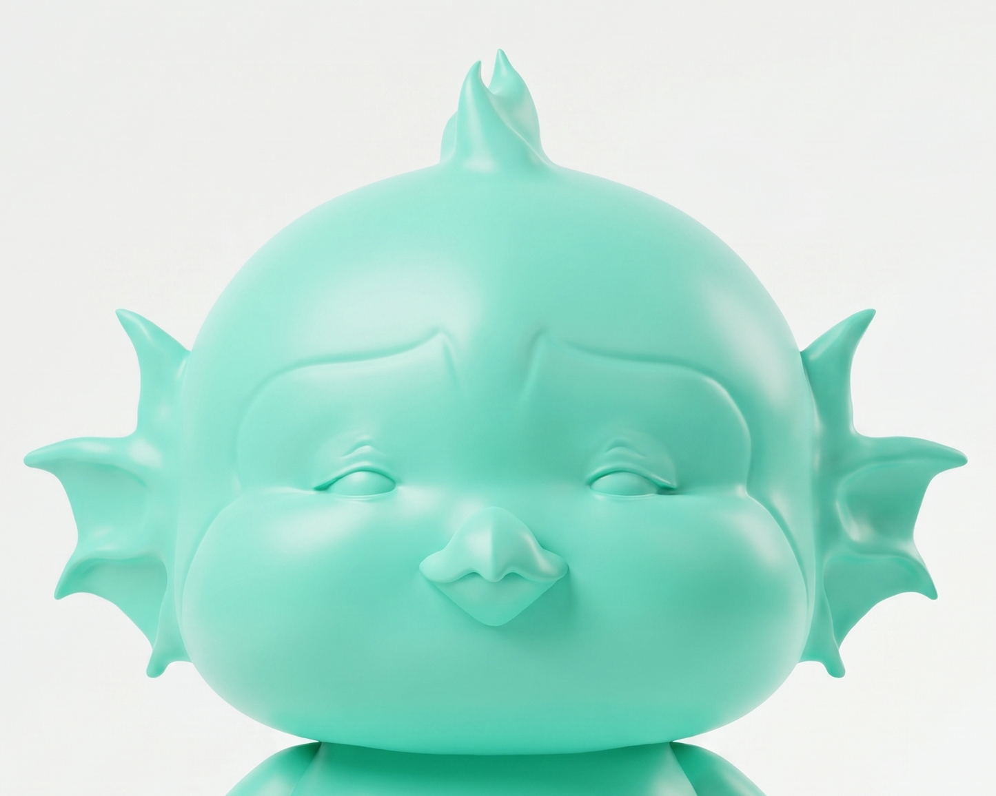 Lumi Aquamarine — limited edition handmade art toy collectible, 
deep ocean blue vinyl figure crafted by hand in Egypt, 
premium designer sculpture for luxury collectors.