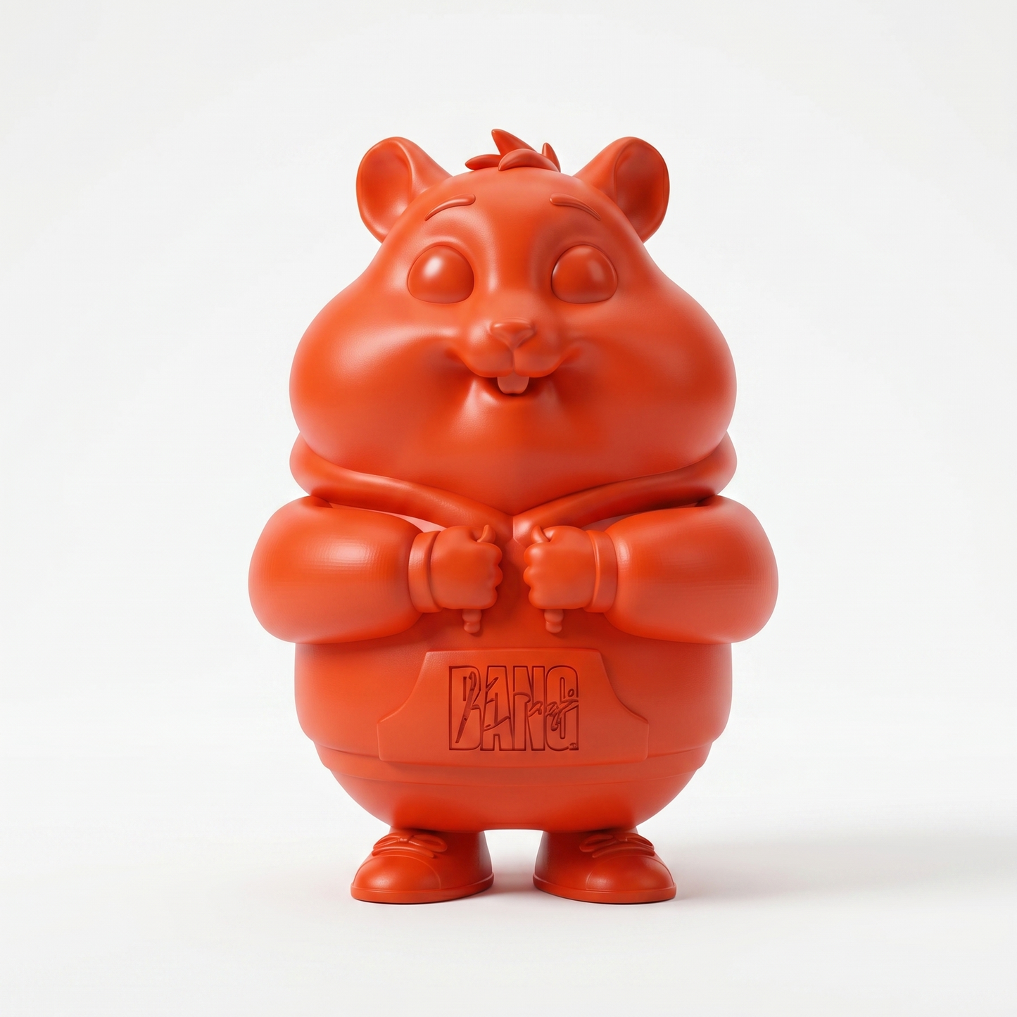 Humpo — Limited Edition Handmade Designer Art Toy Collectible. Crafted by hand in Egypt from premium Bang Bang Orange vinyl. A contemporary luxury sculpture designed for private collectors, modern interiors, creative studios, and curated art collections.