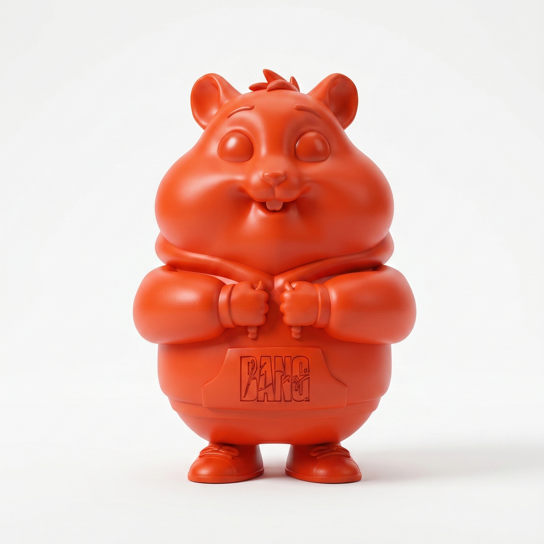 Humpo — Limited Edition Handmade Designer Art Toy Collectible. Crafted by hand in Egypt from premium Bang Bang Orange vinyl. A contemporary luxury sculpture designed for private collectors, modern interiors, creative studios, and curated art collections.