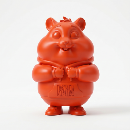 Humpo — Limited Edition Handmade Designer Art Toy Collectible. Crafted by hand in Egypt from premium Bang Bang Orange vinyl. A contemporary luxury sculpture designed for private collectors, modern interiors, creative studios, and curated art collections.