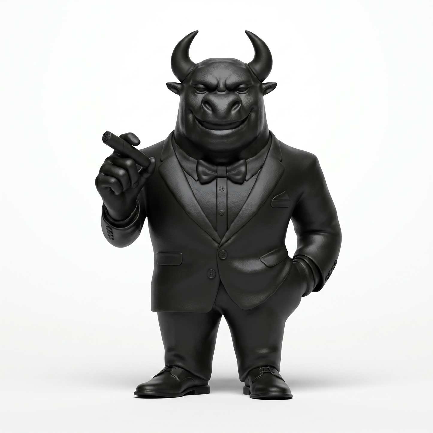 Monitor — Limited Edition Handmade Art Toy Collectible, handcrafted in Egypt from premium Deep Noir vinyl. A luxury designer sculpture featuring a dark charcoal finish, created for contemporary art collectors, executive offices, luxury interiors, and private collections worldwide.