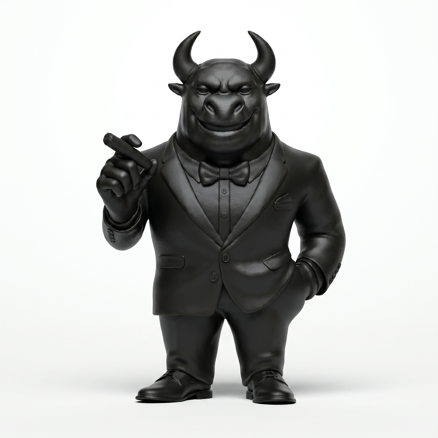 Monitor — Limited Edition Handmade Art Toy Collectible, handcrafted in Egypt from premium Deep Noir vinyl. A luxury designer sculpture featuring a dark charcoal finish, created for contemporary art collectors, executive offices, luxury interiors, and private collections worldwide.