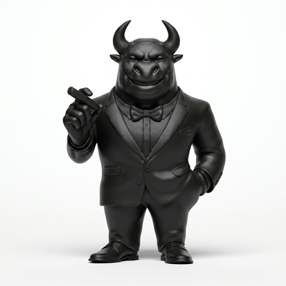 Monitor — Limited Edition Handmade Art Toy Collectible, handcrafted in Egypt from premium Deep Noir vinyl. A luxury designer sculpture featuring a dark charcoal finish, created for contemporary art collectors, executive offices, luxury interiors, and private collections worldwide.