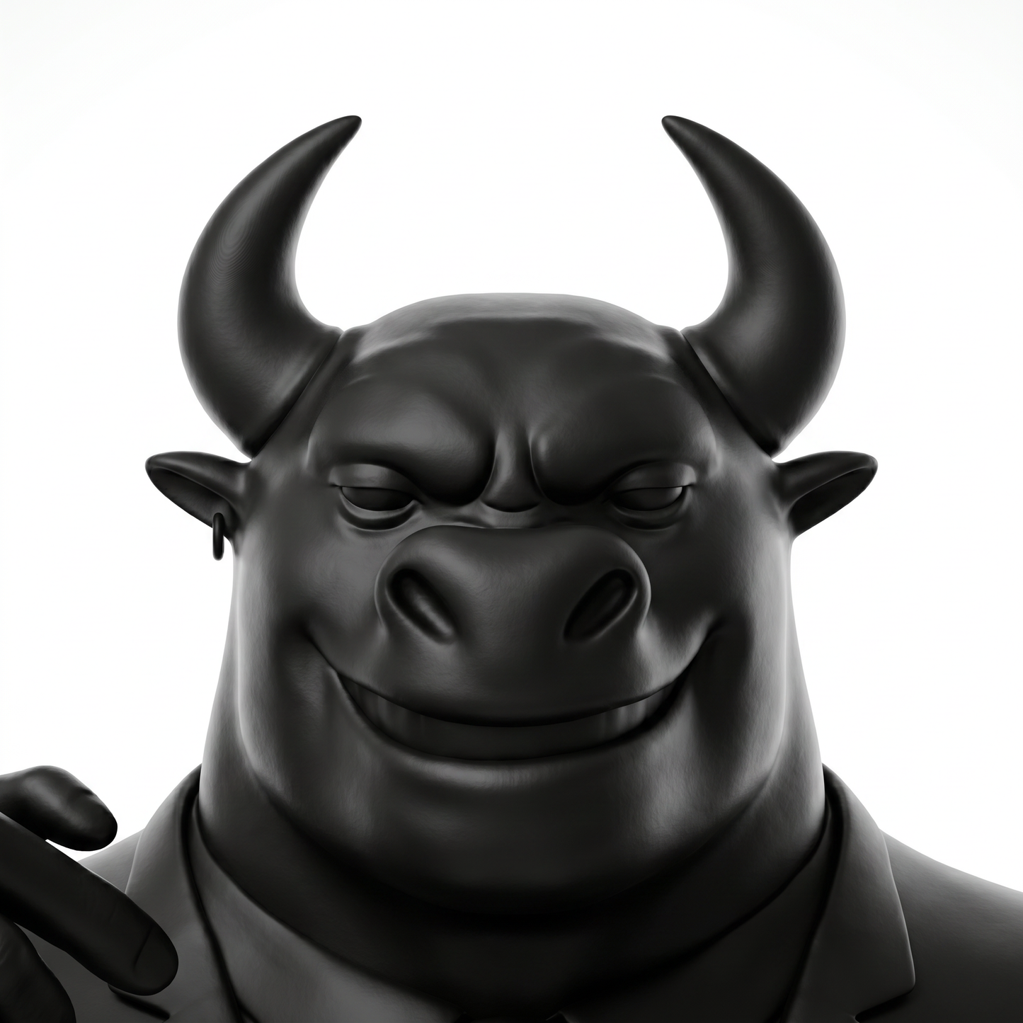 Monitor — Limited Edition Handmade Art Toy Collectible, handcrafted in Egypt from premium Deep Noir vinyl. A luxury designer sculpture featuring a dark charcoal finish, created for contemporary art collectors, executive offices, luxury interiors, and private collections worldwide.
